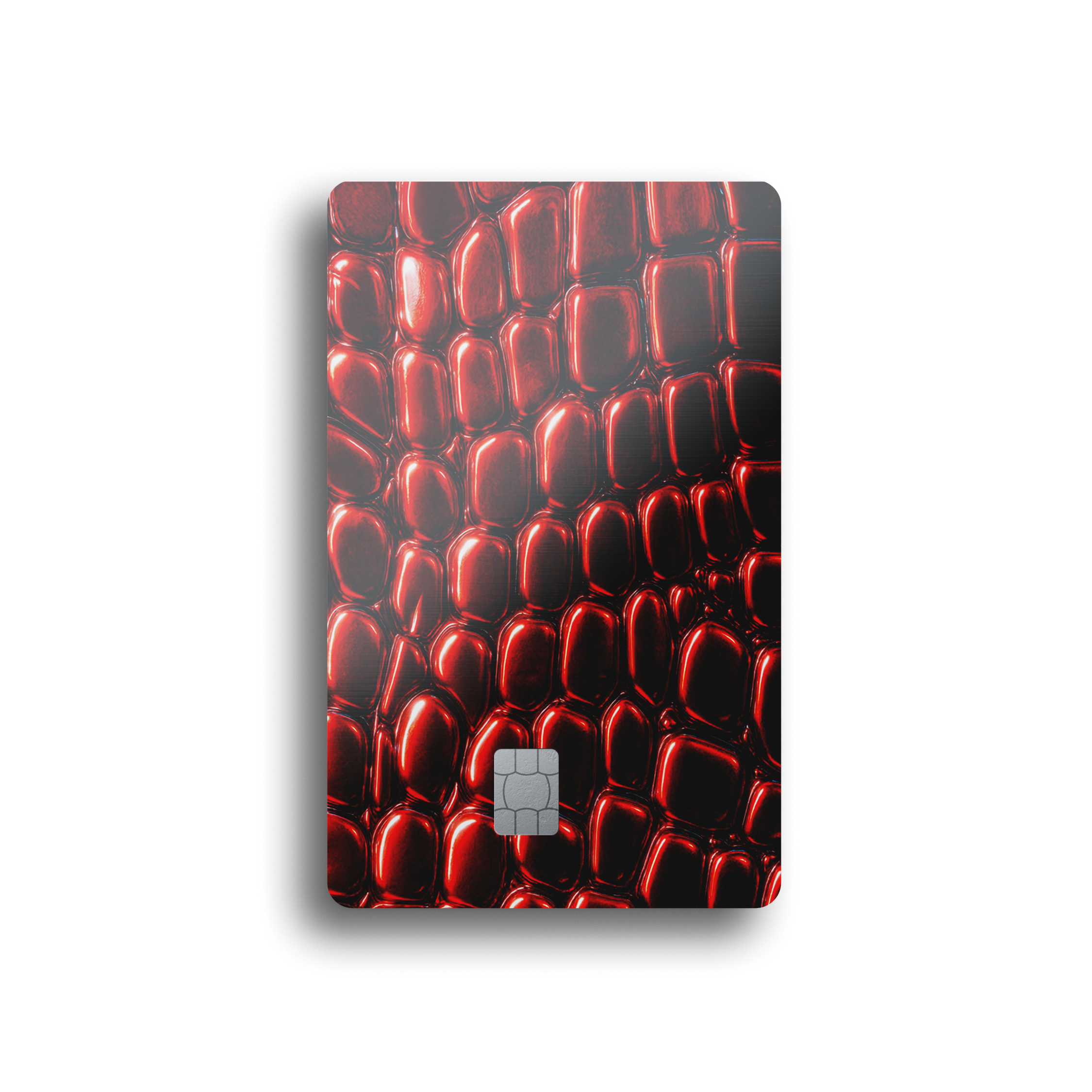 Crimson Chrome Scales Card Skin